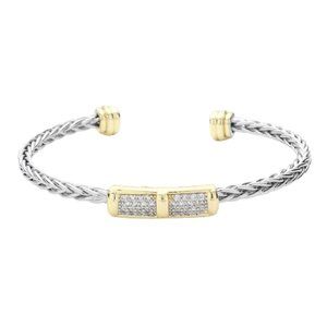 Womens CZ Stone Paved Cuff Custom Jewelry Bracelet